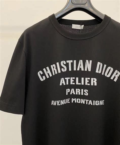 christian dior atelier black t shirt|christian dior tee price.